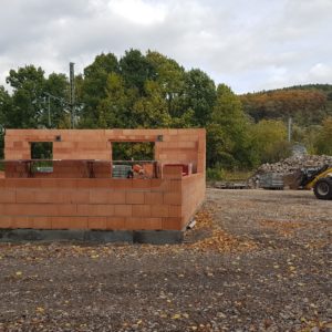 Pregatire de la zidarie, blocuir de montaj ventilatie cu recuperare de caldura Sevi 160