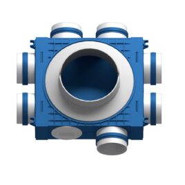 Distribuitor ventilatie BLUE 7×75 DN160 ABS triplu tratat