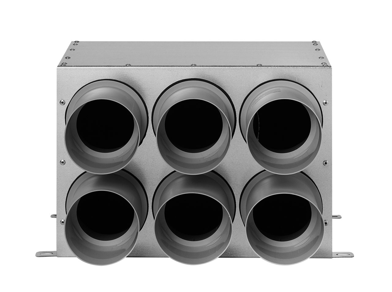 distribuitor-ventilatie-metalic-liniar-izolat-6xdn75-160mm-kmf-face