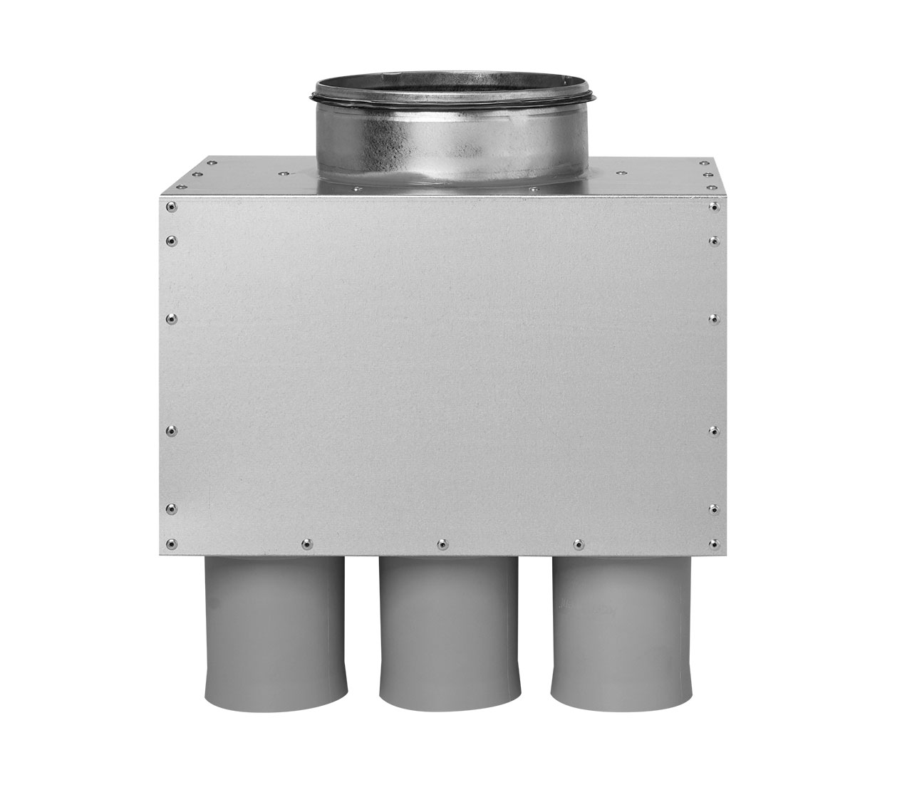 distribuitor-ventilatie-metalic-liniar-izolat-6xdn75-160mm-kmf-front