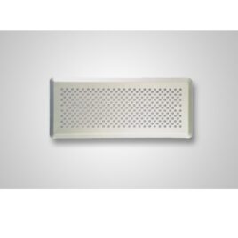 Grila perete ornamentala metal alb 200×100 AE-GRLFQ