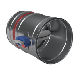 Clapeta antifoc circulara cu siguranta fuzibila UVA-H D100-630mm, 70°C, rezistenta la foc EI 120S